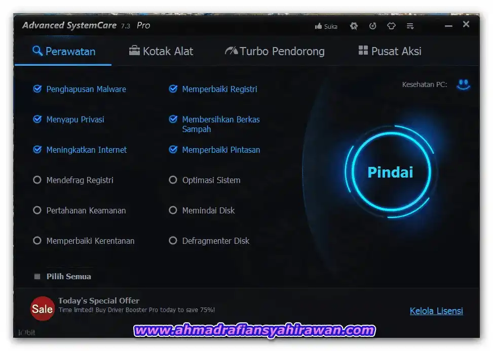 Advanced SystemCare Pro 7 Gratis 1 Tahun